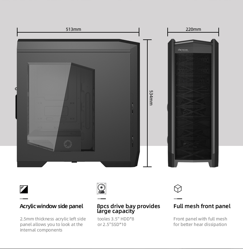 Gamemax Dragon Knight Gaming case